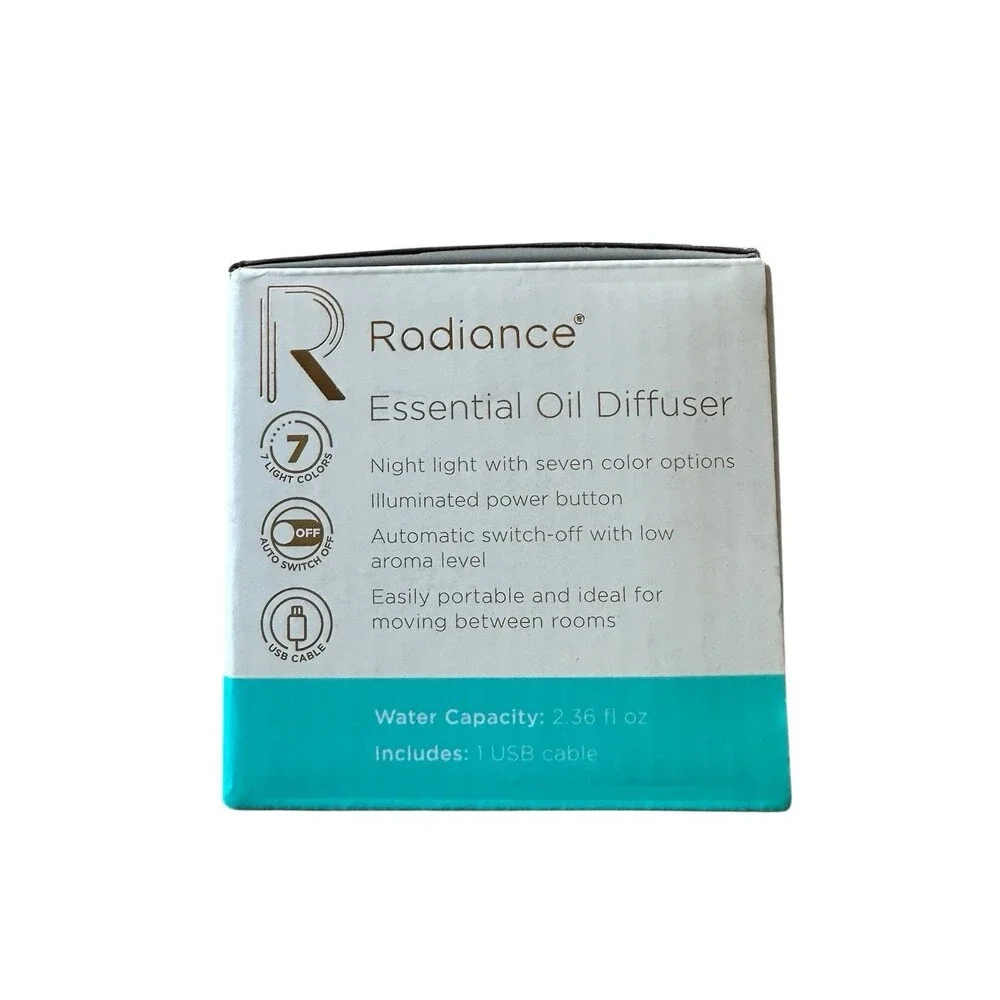 Radiance Essential Oil Diffuser 7 Light Colors 3.5 in x 2.8 in